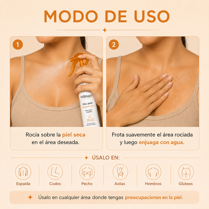 Velmara® | Spray exfoliante iluminador